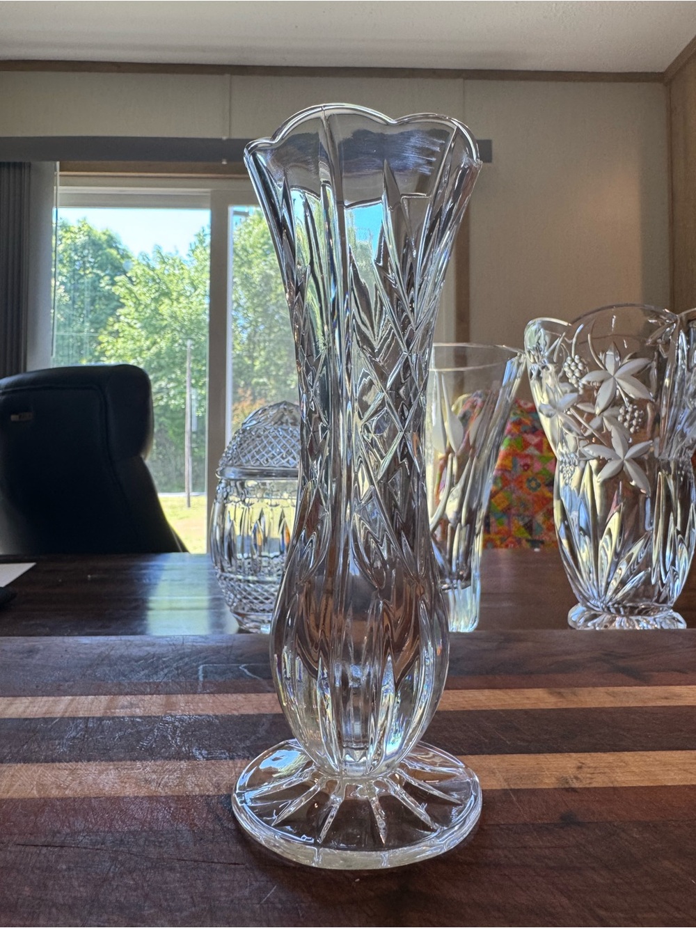 Vintage St. George Crystal Bud Vase